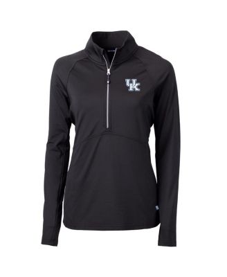 Women's Black Kentucky Wildcats Adapt Eco Knit Half-Zip Pullover Jacket