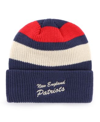 Men's Navy New England Patriots Clubhouse Jennings Cuffed Knit Hat