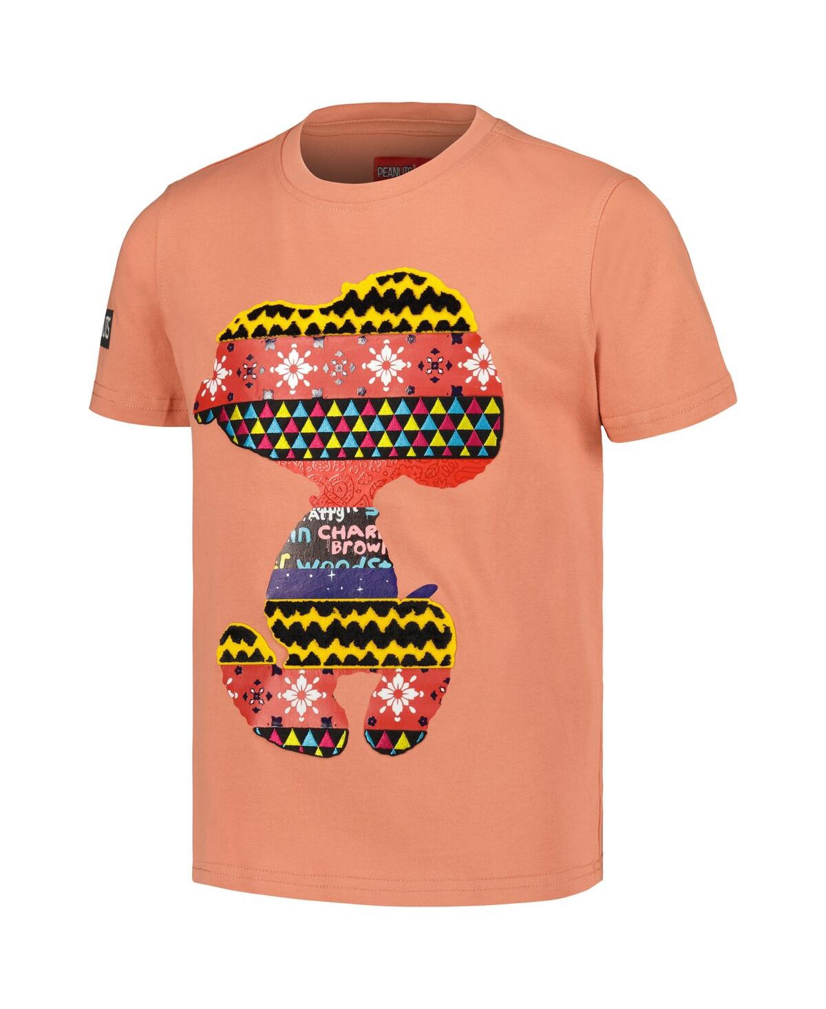 Freeze Max Big Boys and Girls Coral Peanuts Snoopy Mixtape T-Shirt