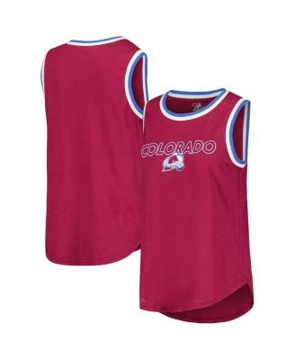 Women's Burgundy Colorado Avalanche Strategy Tank Top