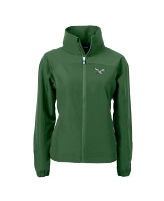 Women's Hunter Green Philadelphia Eagles Throwback Charter Full-Zip Jacket