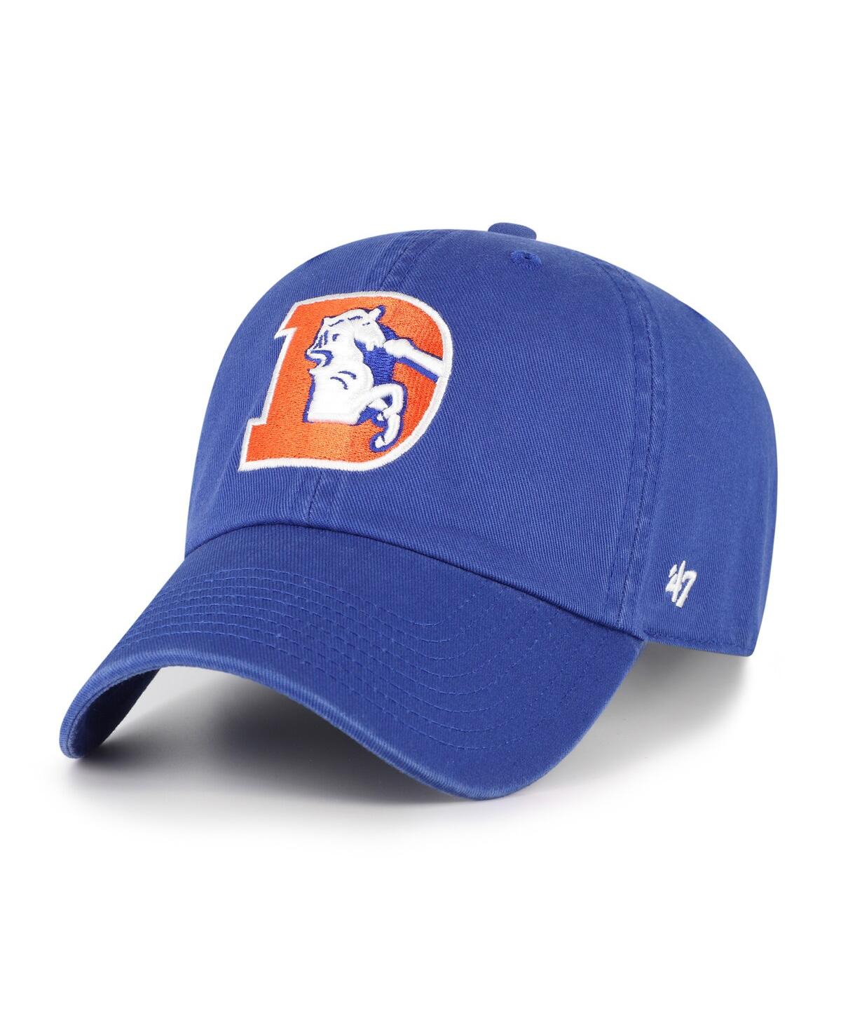 '47 Brand Men's Royal Denver Broncos Clean Up Adjustable Hat