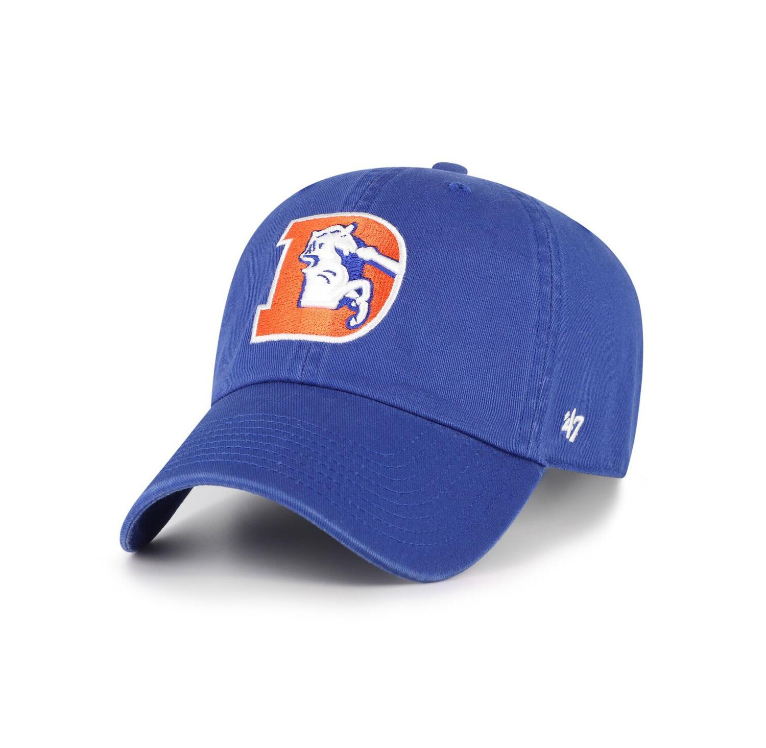 Men's Royal Denver Broncos Clean Up Adjustable Hat