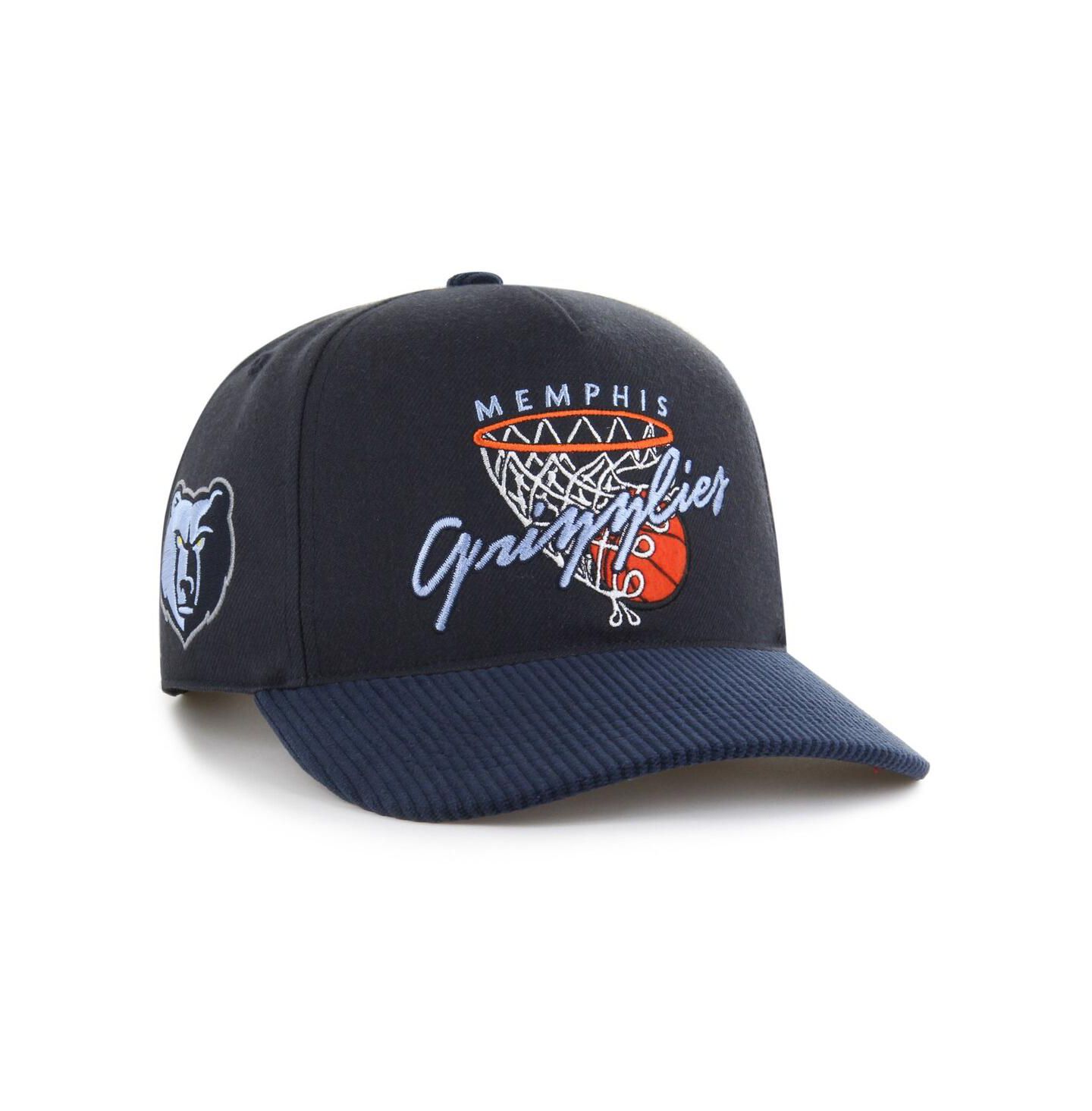 Мужская кепка '47 Brand Navy Memphis Grizzlies Nothing But Net Hitch Adjustable Hat — фото 1