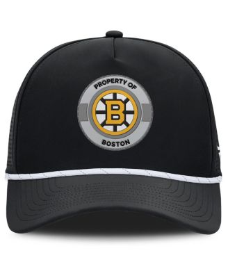 Men's Black Boston Bruins Authentic Pro Rink Adjustable Hat