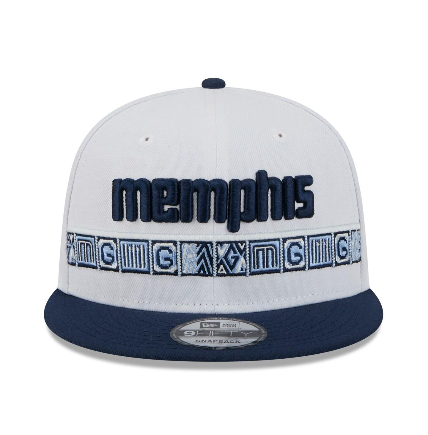 Мужская кепка New Era Light Blue/Navy Memphis Grizzlies 2025/26 City Edition 9FIFTY Snapback Hat — фото 2