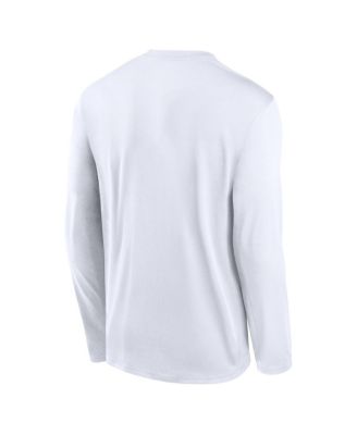 Men's White New York Yankees Authentic Collection Legend Dri-FIT Long Sleeve T-Shirt