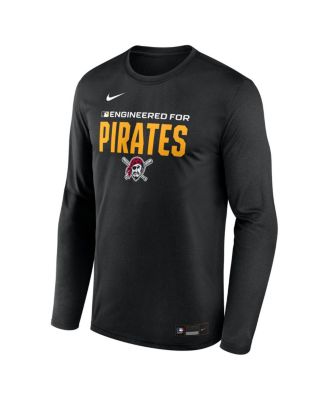 Men's Black Pittsburgh Pirates Authentic Collection Legend Dri-FIT Long Sleeve T-Shirt