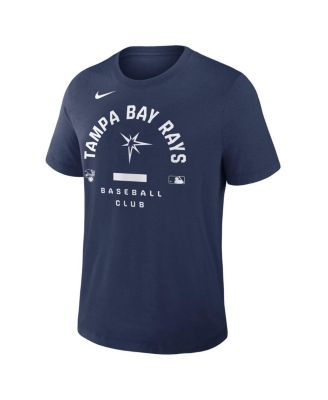 Men's Navy Tampa Bay Rays Authentic Collection Early&nbsp;Work Tri-Blend Dri-FIT T-Shirt