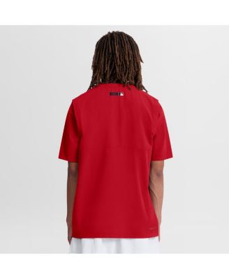 Men's Red Cincinnati Reds Authentic Collection Dri-FIT Quarter-Zip Windshirt