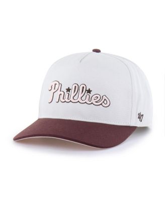  Women's Stone/Burgundy Philadelphia Phillies Love Letter Adjustable Hitch Hat