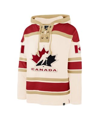 Men's Cream Hockey Canada Nilley Superior Lacer Hoodie