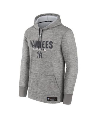 Men's Heather Charcoal New York Yankees Authentic Collection Therma-FIT Hoodie