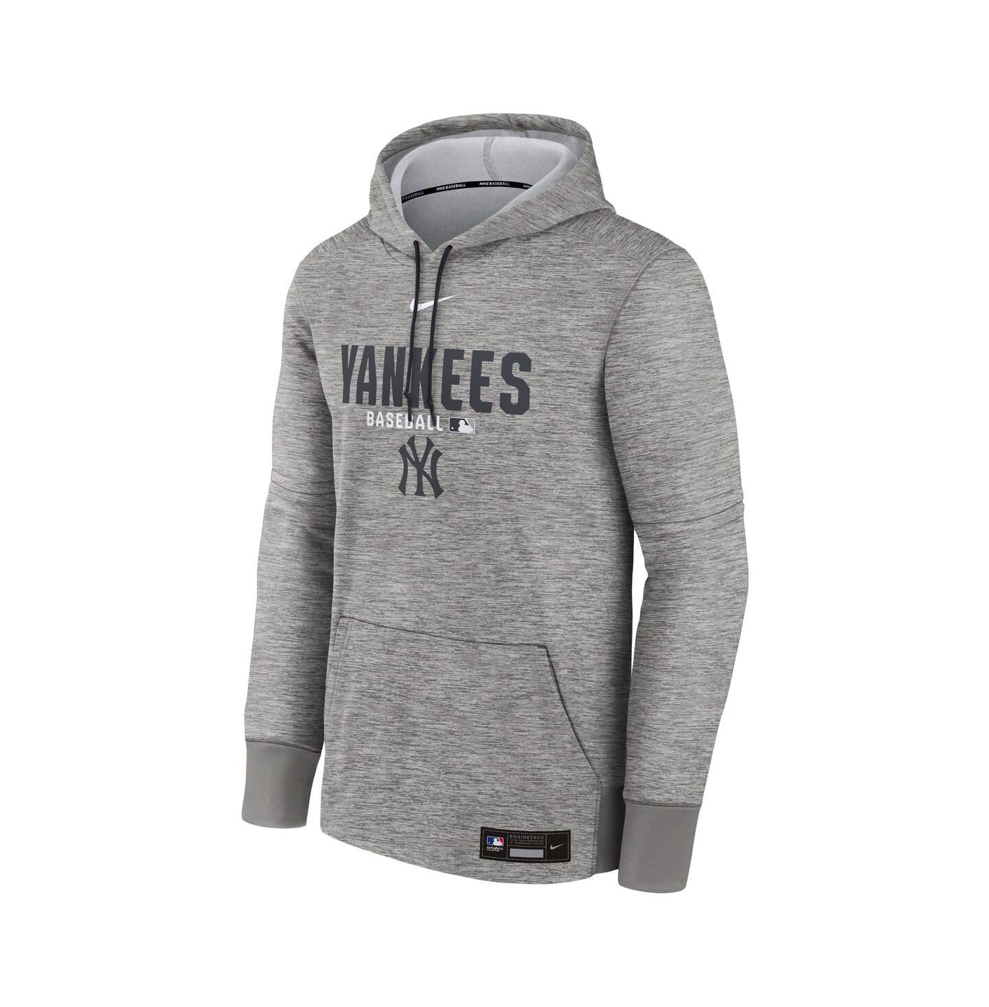 Мужское худи Nike Heather Charcoal New York Yankees Authentic Collection Therma-FIT — фото 2
