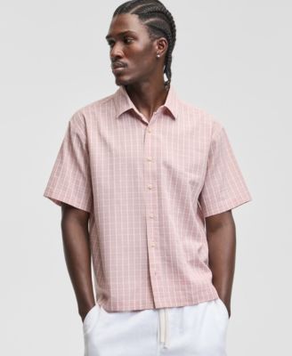 Men's Relaxed Crop Nolan Plaid Shirt