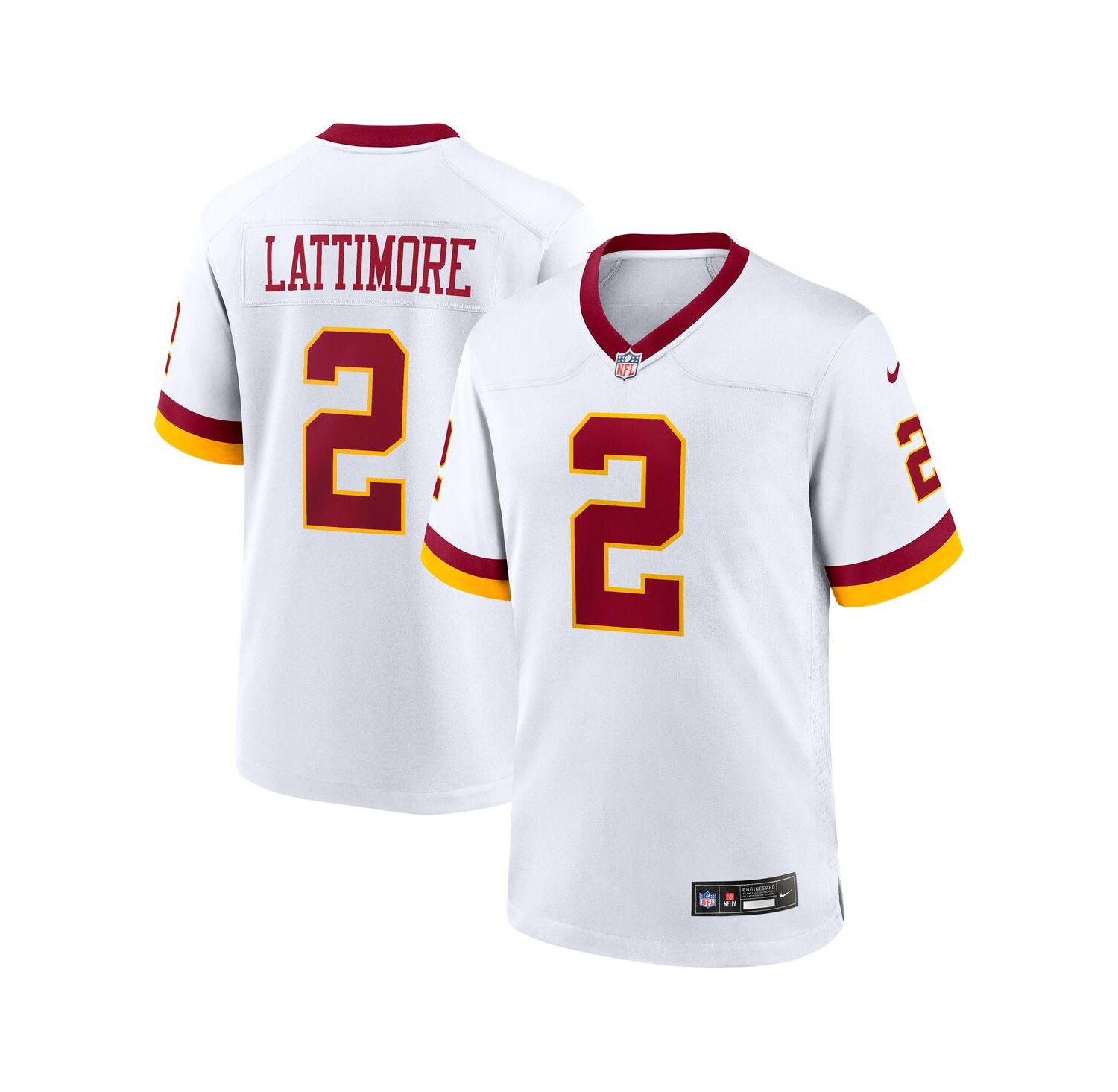 Men's Marshon Lattimore White Washington Commanders Game Super Bowl Era Jersey