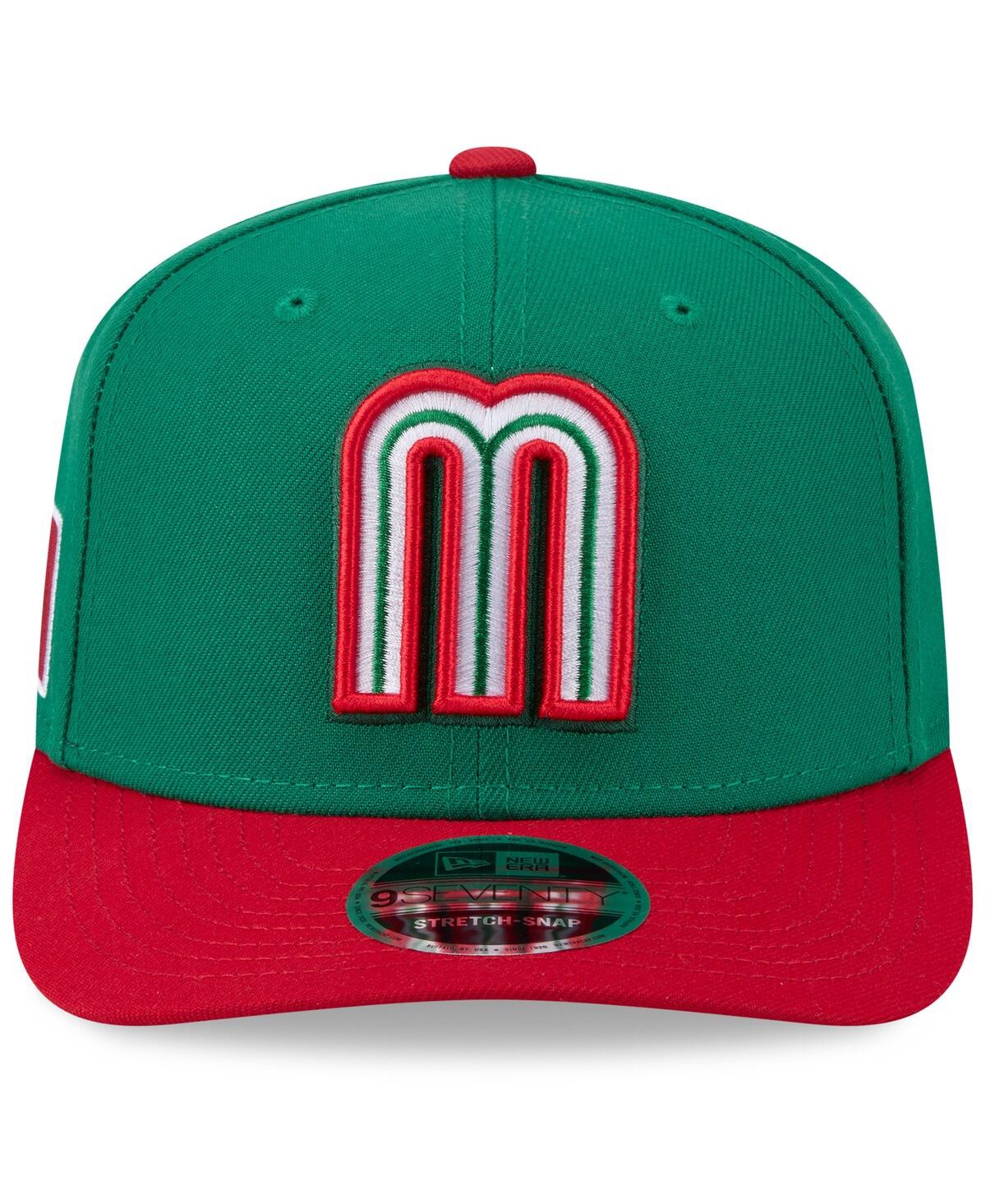 New Era Men's Green/Red Mexico Baseball 2026 World Baseball Classic 9SEVENTY Adjustable Hat