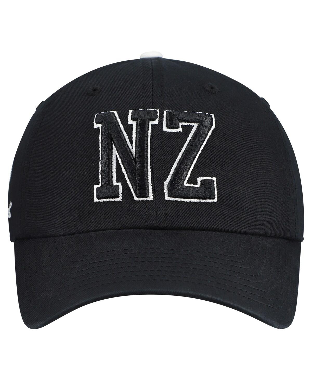 '47 Brand Men's Black All Blacks Generic Mass Clique Clean Up Adjustable Hat