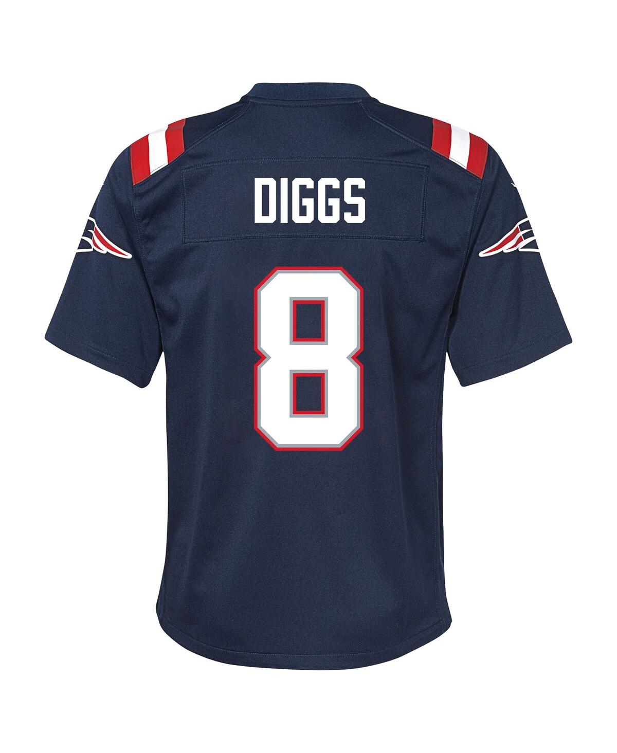 Nike Big Boys and Girls Stefon Diggs Navy New England Patriots Team Game Jersey