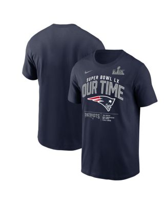Men's Navy New England Patriots Super Bowl LX Clear Sign T-Shirt