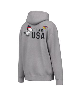 Men's Heather Gray Peanuts Team Spirit Hoodie