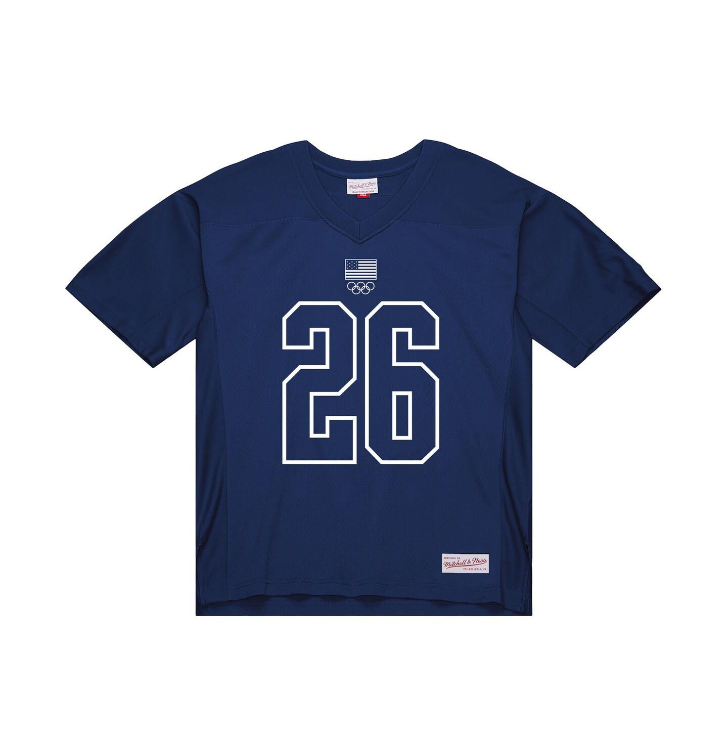 Мужской топ Mitchell & Ness Navy Coach Snoop Team USA Legacy Fashion Jersey — фото 1