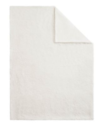 Eyelash Solid Faux Fur Throw, 50" x 70"
