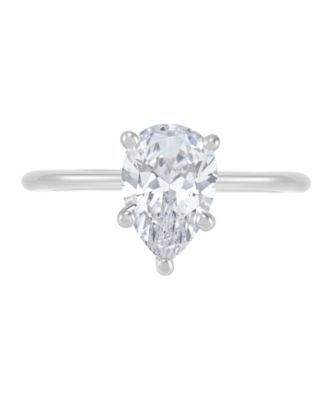 IGI Certified Lab Grown Diamond Solitaire Engagement Ring (1-1/2 ct. t.w.) in 14k Yellow and White Gold or 14k White Gold