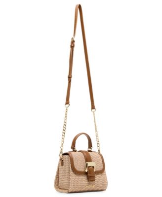 Jadev Straw Top Handle Mini Satchel Bag