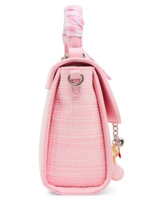 Leahs Straw Top Handle Bag