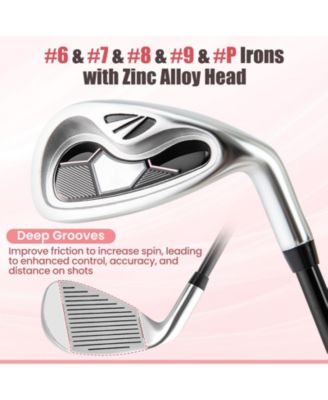 10-Piece Ladies Complete Golf Club Set with Alloy Driver