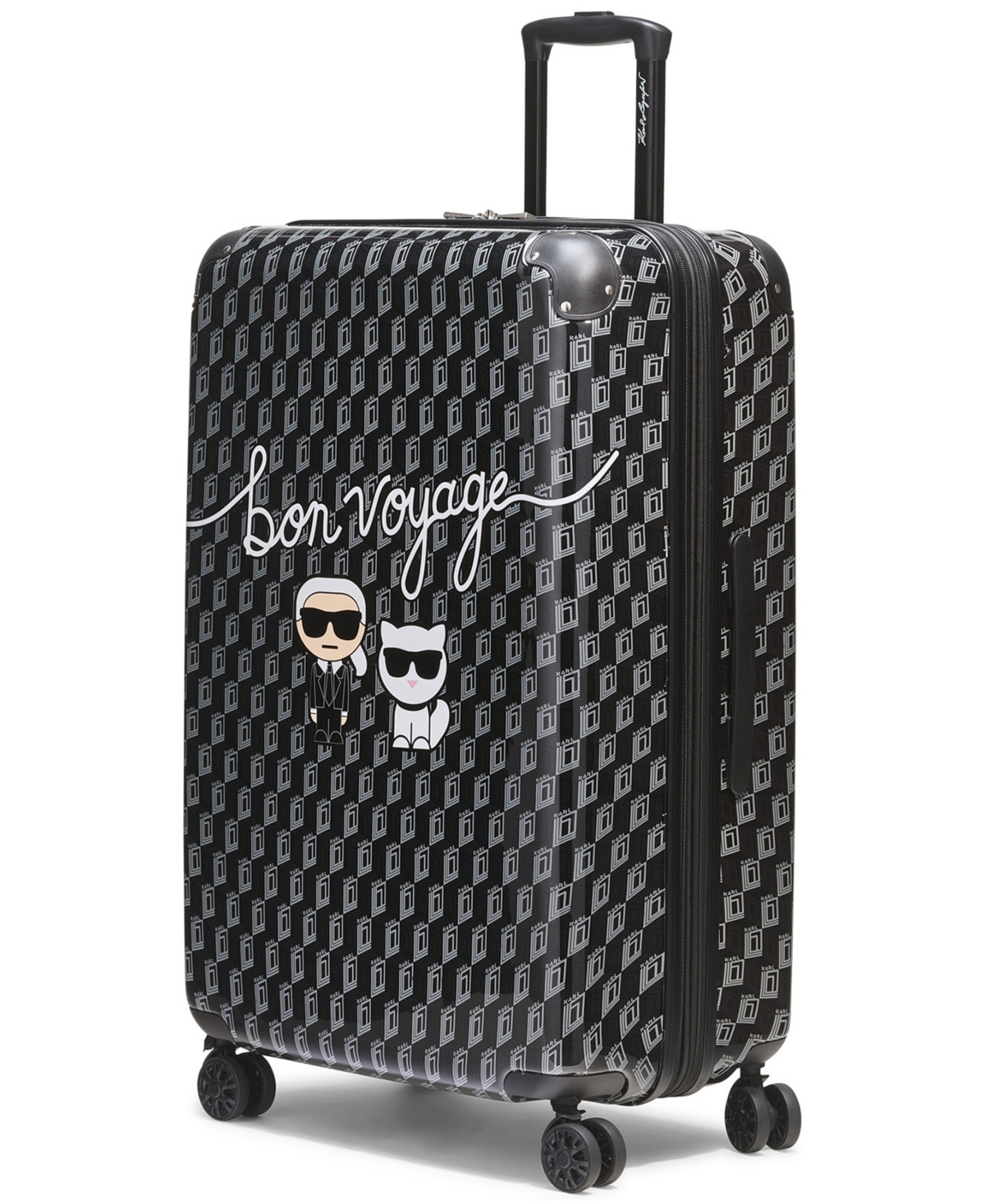 Karl Lagerfeld Paris Bon Voyage Large Upright Suitcase
