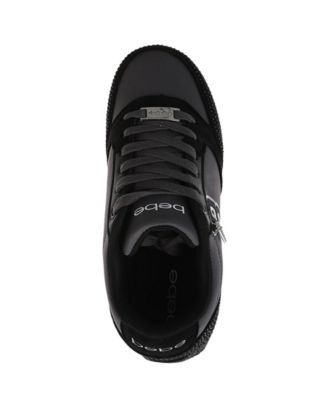 Women's Sneaker with Embellised Upper and Dangle Charm