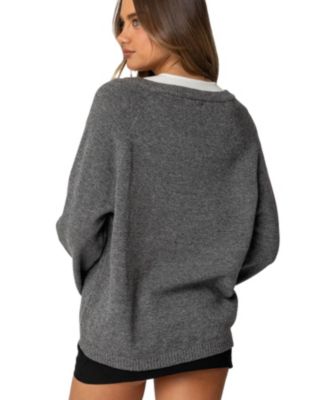 Women's Martha Oversized V Neck Sweater