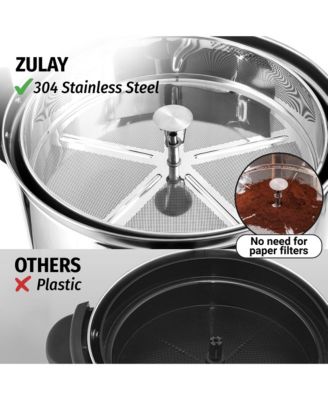 Commercial Grade 100 Cup Coffee Maker Hot Water Urn - Large Percolator Pot Dispenser with Double Wall Stainless Steel