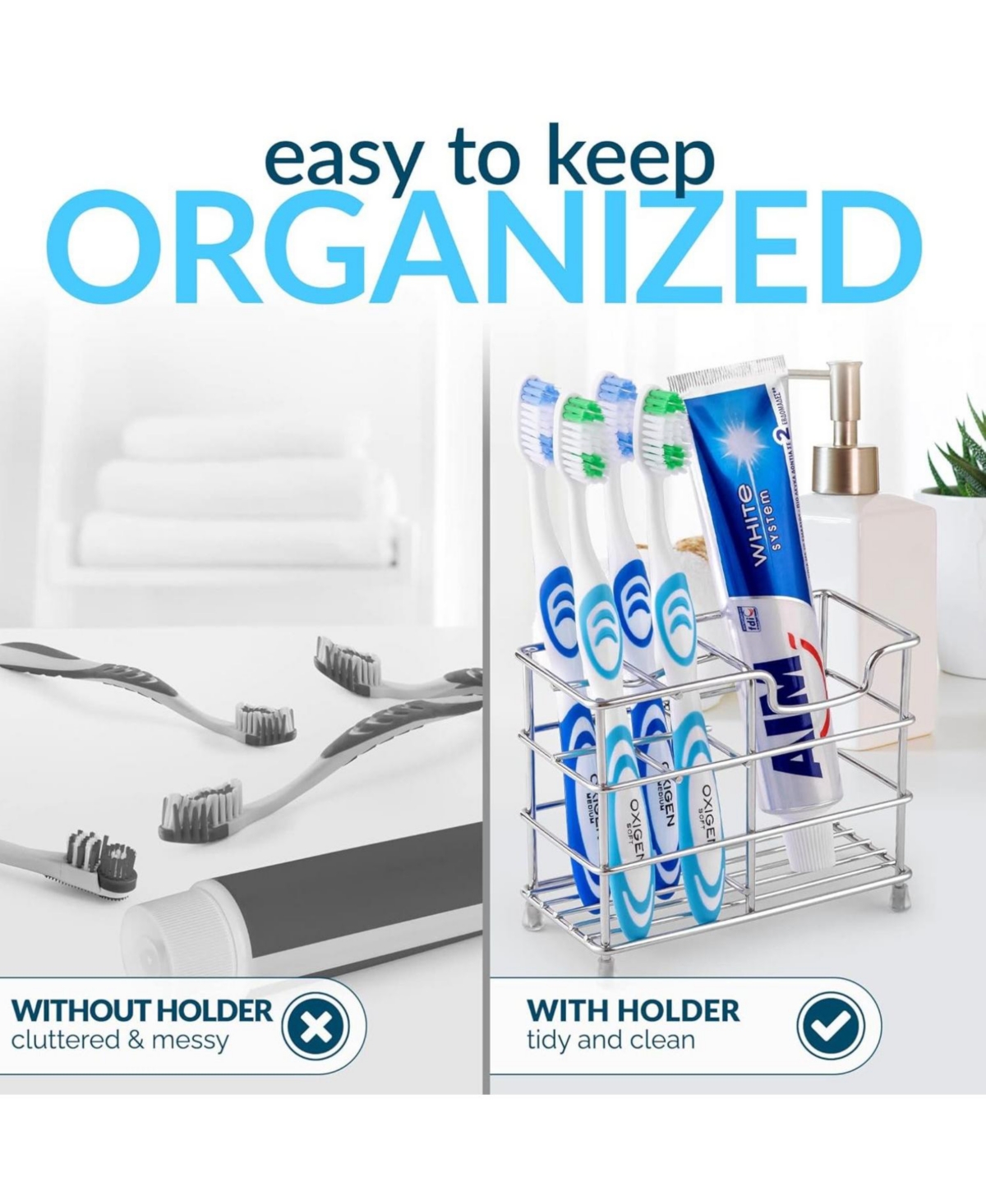 Stainless Steel Toothbrush Holders with 5 Colorful Toothbrush Cases Included