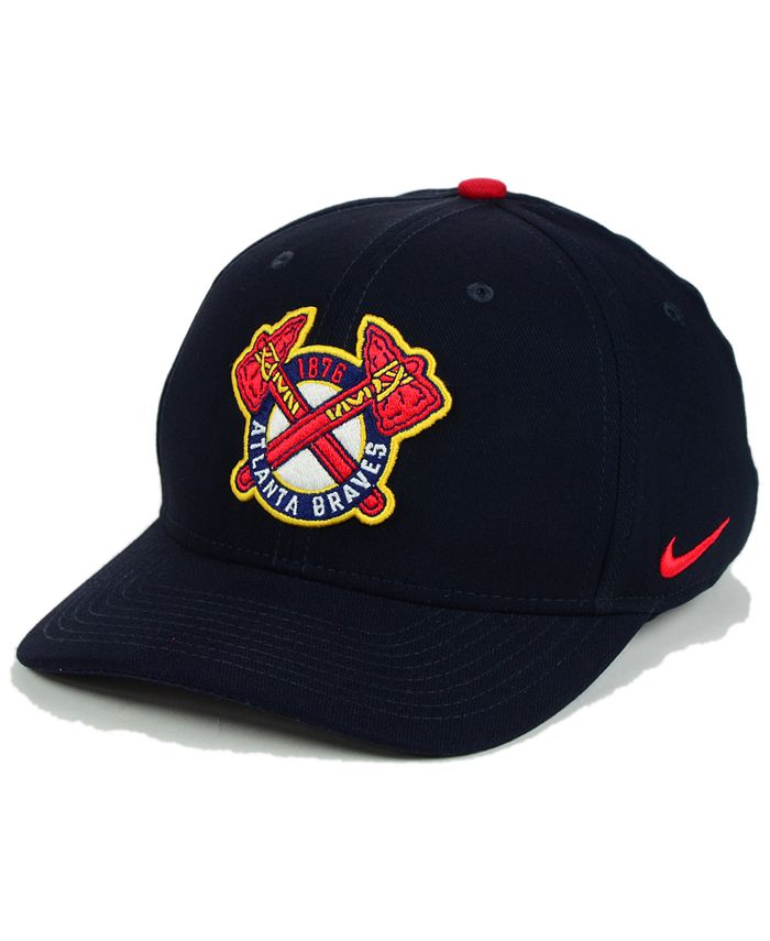 Nike Atlanta Braves Classic SwooshFlex Cap - Macy's
