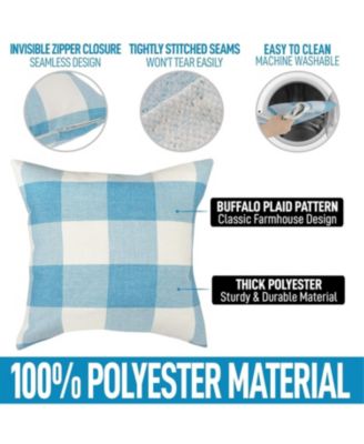 2 Pack Buffalo Plaid Throw Pillow Outdoor & Indoor Covers 18x18 inches