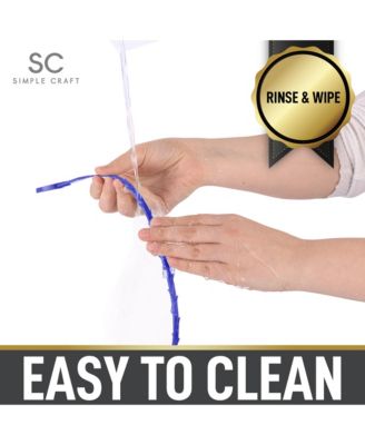 5 Pack 20-Inch Plumbing Snake Drain Clog Remover with Barbed Edges