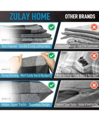 2 Pack Buffalo Plaid Throw Pillow Outdoor & Indoor Covers 16x16 inches