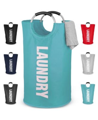 Heavy Duty Collapsible Laundry Basket with Handles (82L Large)