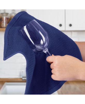 6 Pack 100% Cotton Waffle Weave - 12x12” Super Absorbent Dish Towels for Kitchen