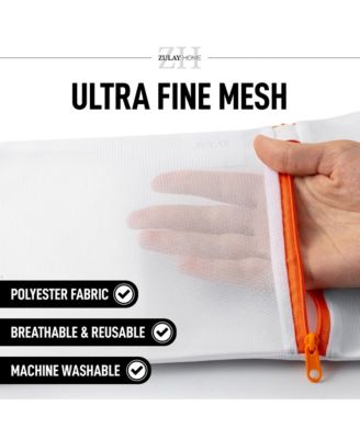 3 Pack Reusable Mesh Laundry Bags for Delicates  (3 Small)