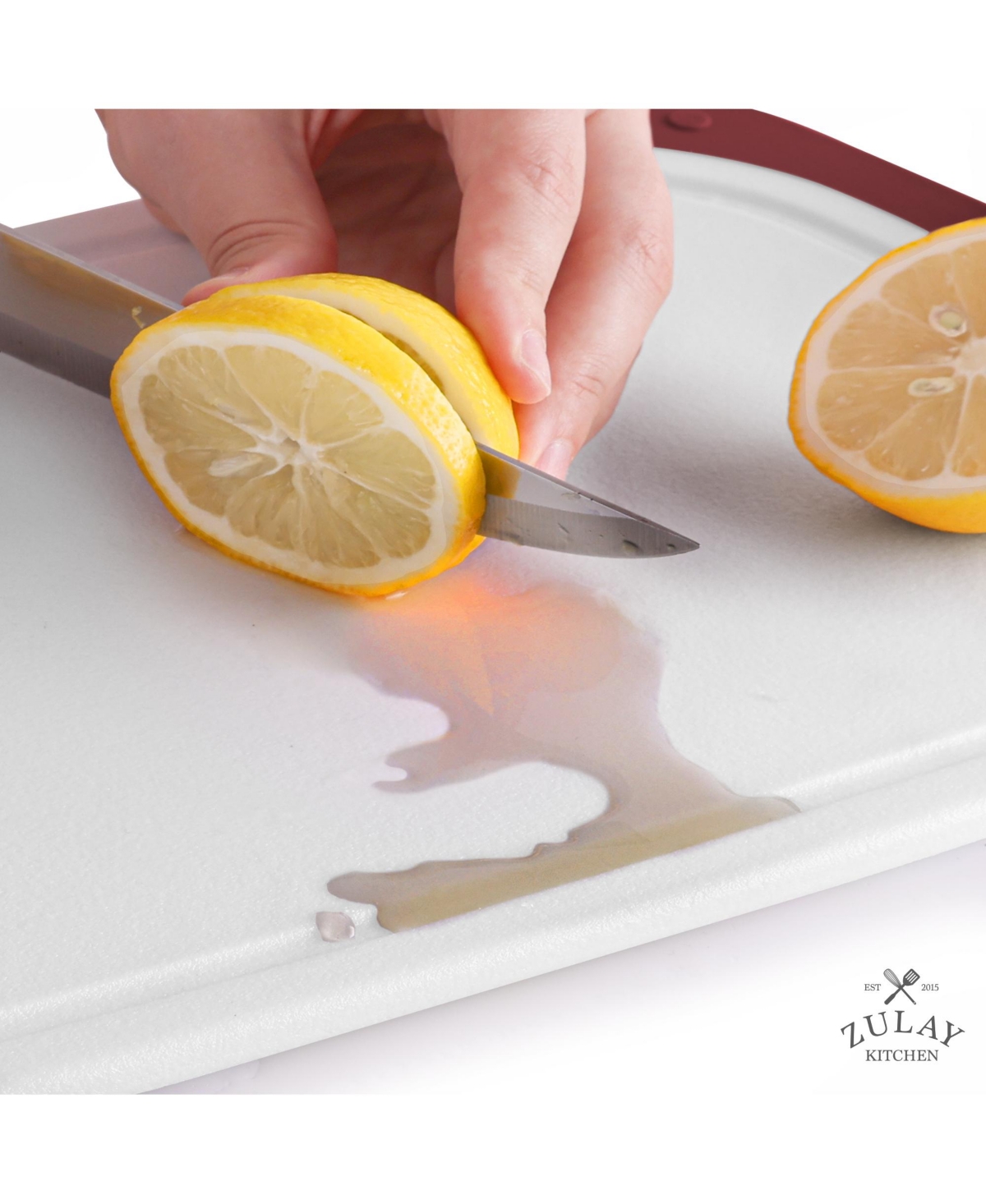 3 Piece Set Non Slip Kitchen Cutting Board With Juice Groove