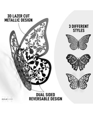 3D Removable DIY Butterfly Wall Decor with 3 Wing Designs (48pcs)