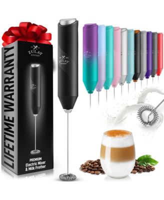 FrothMate Powerful Portable & Compact Milk Frother - No Stand Electric Whisk