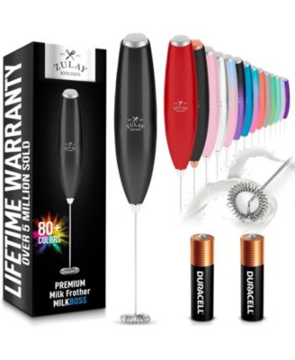 Milk Frother Handheld Electric Whisk with AA Duracell Batteries – Durable Drink Mixer for Coffee & More