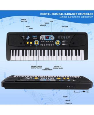 Portable Piano Keyboard & Microphone