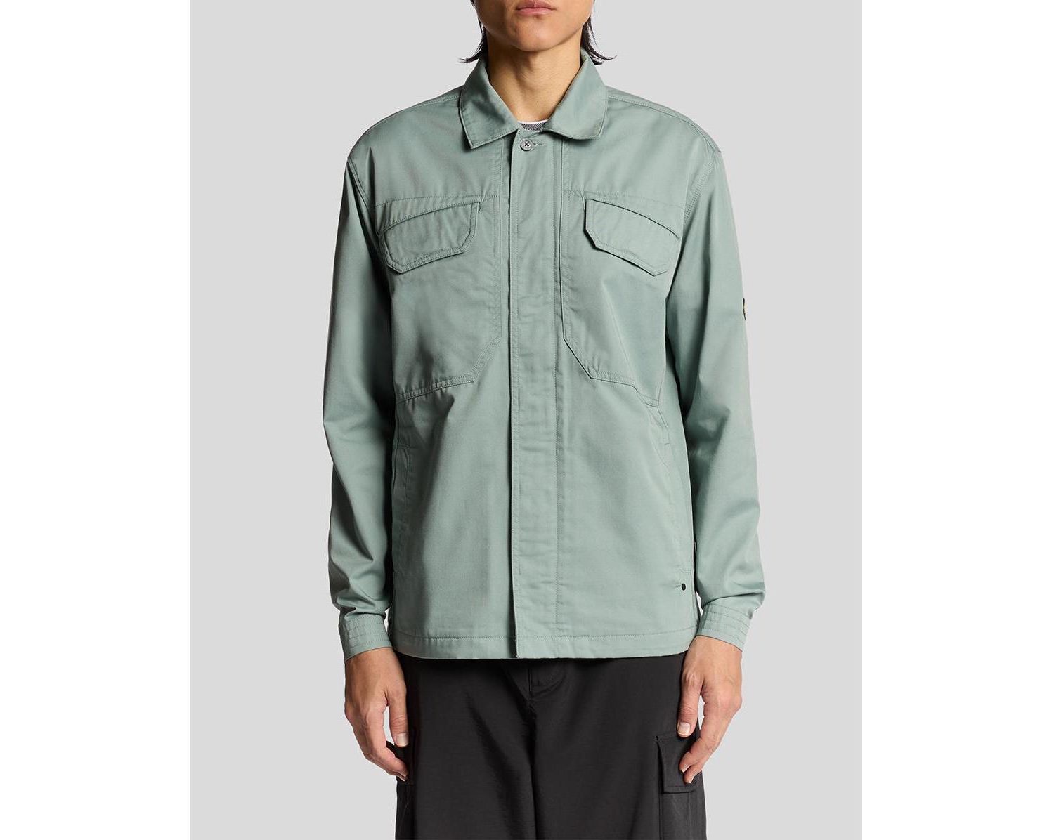 Men's Long Sleeve Multi Pocket Overshirt