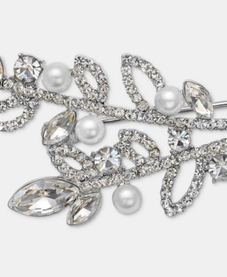 Crystal & Imitation Pearl Vine Pin
